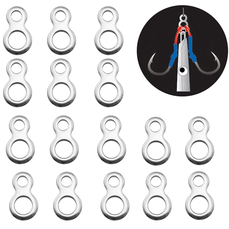 Fishing Lure Accessories - 10-50 pz in acciaio inox pesca