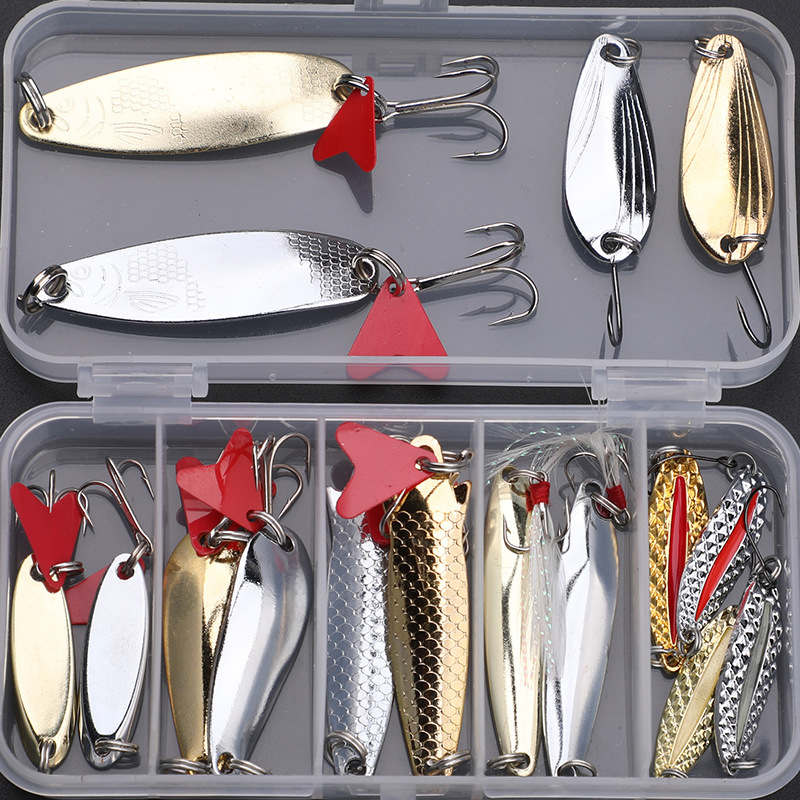 Fishing Lure Spoon - Kit di esche da pesca 16