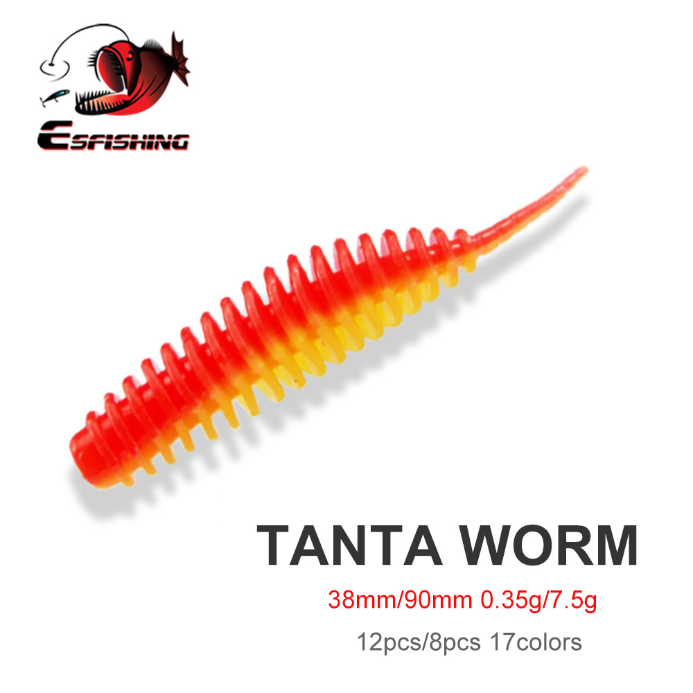 Fishing Lure Spoon - ESFISHING Esca Artificiale a Verme Tanta