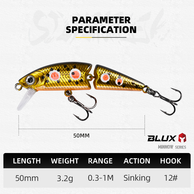 BLUX DR. Minnow Joint 50S Swim - Fishing Lure Spoon recensione e prezzo
