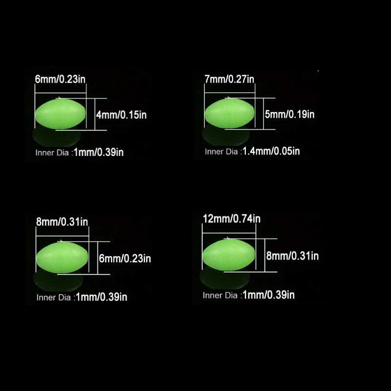 100 pz/lotto Ovale Notte Lumin - Fishing Lure Making Kit recensione e prezzo