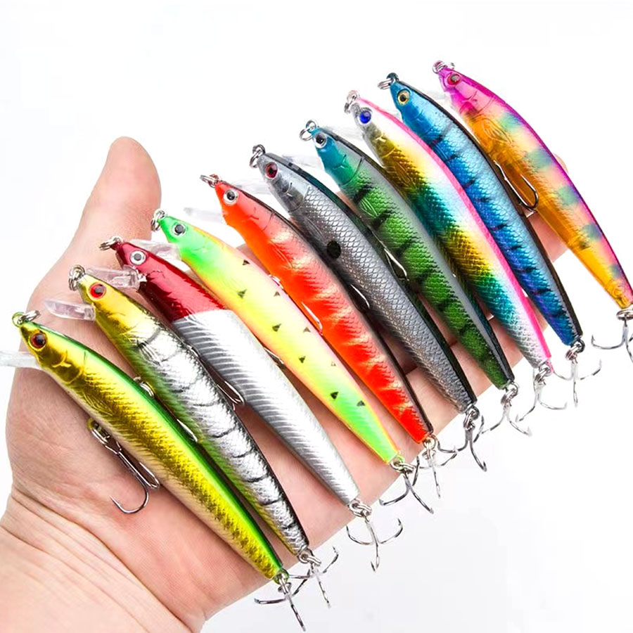 10PCS Jerkbait Minnow Swimbait - Fishing Lure Jerkbait recensione e prezzo